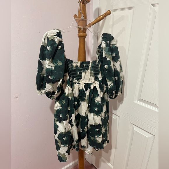 NWT Emerson Poplin Puff Sleeve Mini Dress - Picture 6 of 7